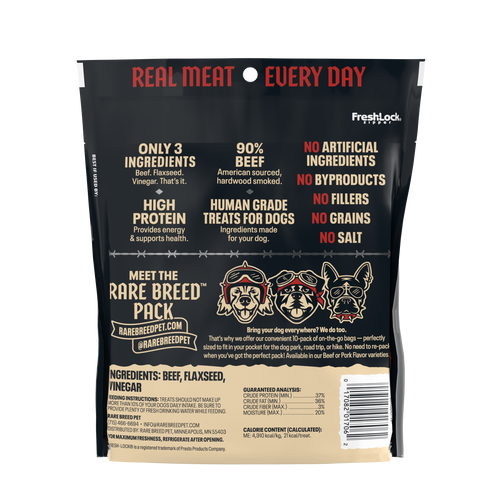 1oz Beef Tender Meat Cuts - Sold as a 12ct Case