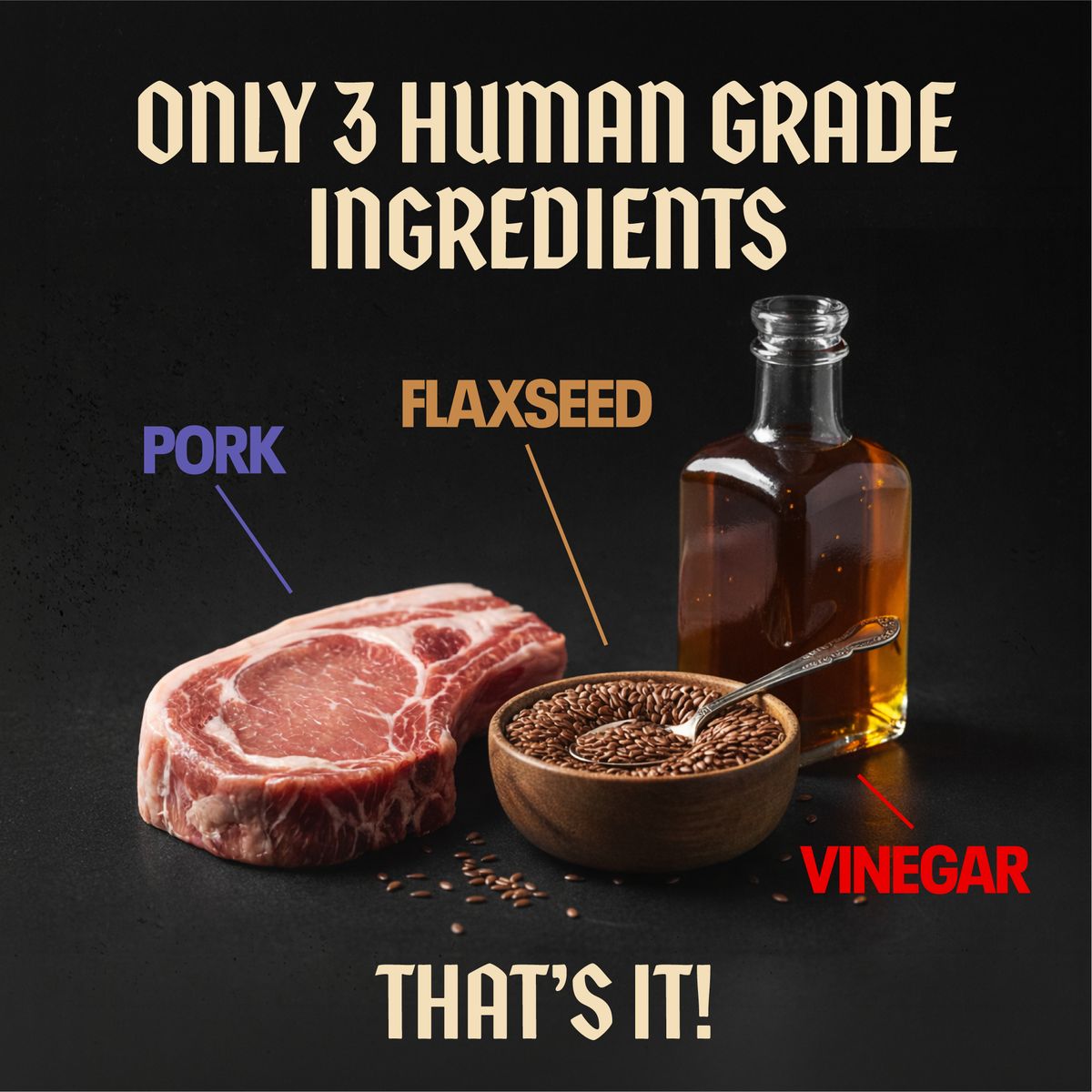1oz Pork Tender Meat Cuts - Sold as a 12ct Case