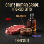 Only three human grade ingredients